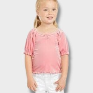 Old Navy Puff-Sleeve Velvet Top